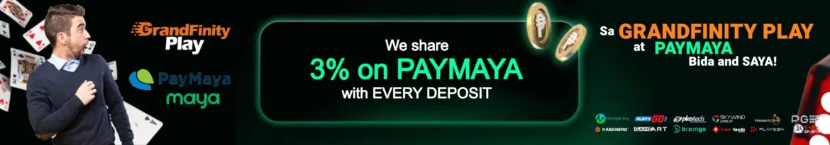 PayMaya with 3% Every Deposit bonus!